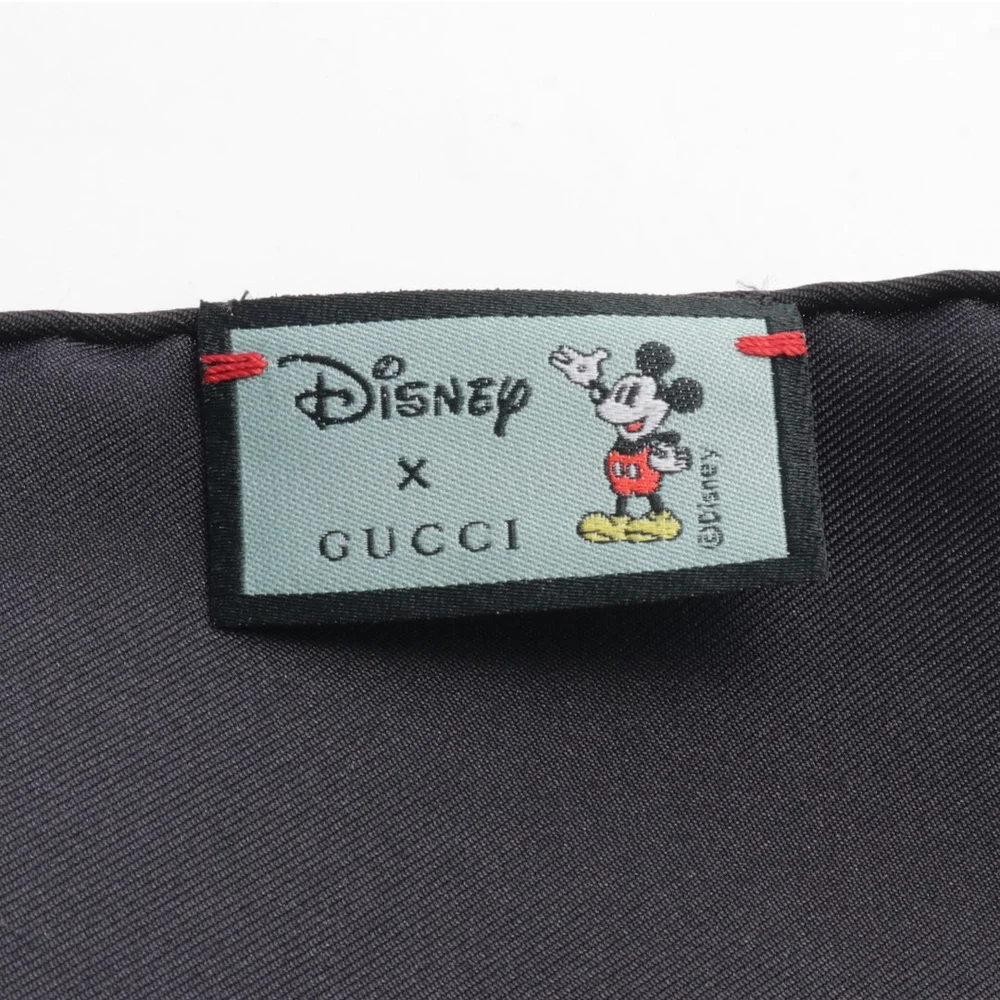 SOLD Gucci x Disney Collab - Mickey Mouse Floral Print Large Silk Scarf - New - Picture 2 of 5